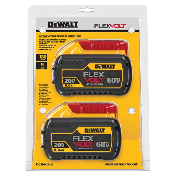 20V/60V MAX FLEXVOLT Battery 2 Pack
